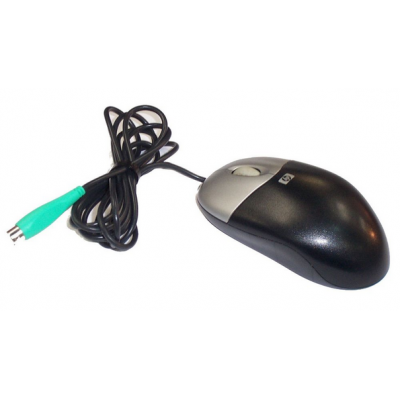 HP Nero/Argento PS/2 Mouse PC