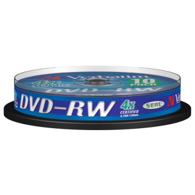 DVD-RW Verbatim 4,7GB 10pcs Spin.SR  4x
