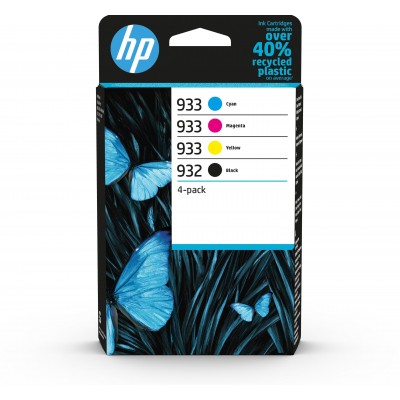HP 932 BLACK/933 CMY ORIGINAL INK CARTRIDGE 4PACK