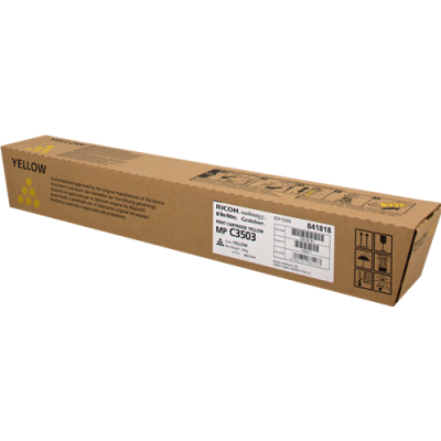 RICOH MP C3503/3004 TONER CARTRIDGE YELLOW STANDARD CAPACITY 18.000 PAGES 1-PACK