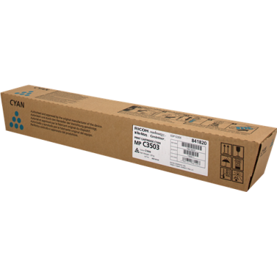 RICOH MP C3503/3004 TONER CARTRIDGE CIANO STANDARD CAPACITY 18.000 PAGES 1-PAC