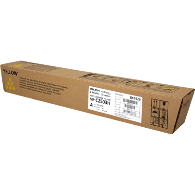 RICOH MP C2503H TONER CARTRIDGE YELLOW HIGH CAPACITY 9.500 PAGES 1-PACK