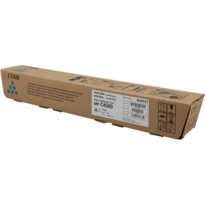 RICOH TYPE MPC4500E TONER CARTRIDGE CYAN STANDARD CAPACITY 17.000 PAGES 1-PACK