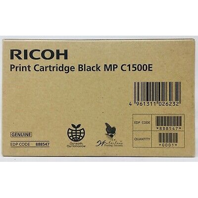 RICOH MPC1500E GEL CARTRIDGE BLACK STANDARD CAPACITY 9.000 PAGES 1-PACK