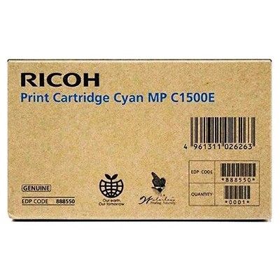 RICOH MPC1500E GEL CARTRIDGE CYAN STANDARD CAPACITY 3.000 PAGES 1-PACK