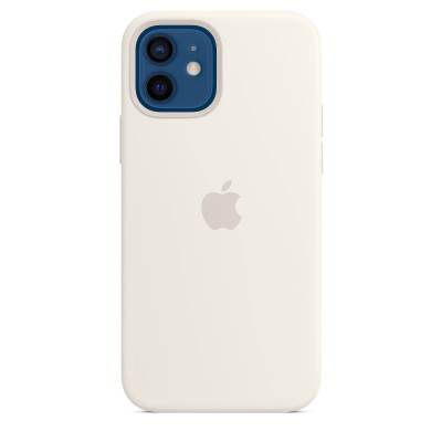iPhone 12 12 Pro Silicon Case - White