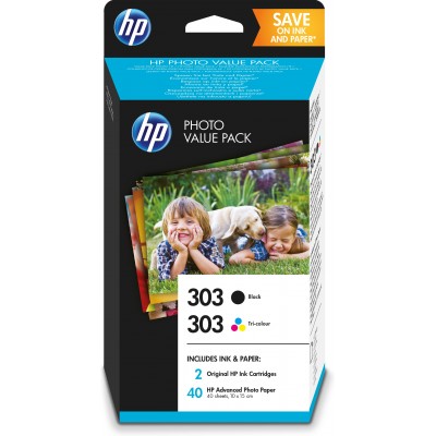 HP 303 PVP WITH INK CARTR BLACK