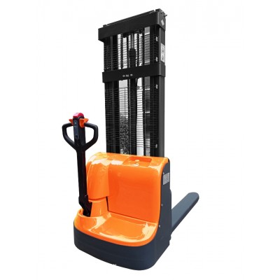 Transpallet elettrico A1 alzata 3m 1500kg douplex 24V/120AH Arancione