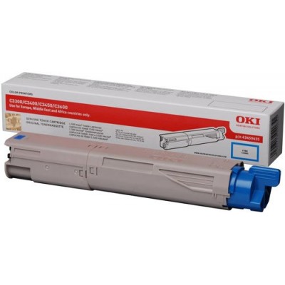 TONER CARTRIDGE CYAN OKI C3300, C3400, C3450, C3600 STANDARD CAPACITY 1.500 PAG