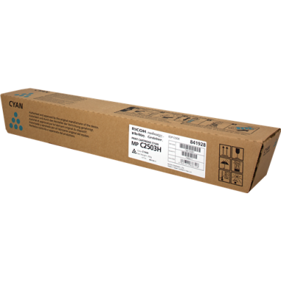 RICOH MP C2503H TONER CARTRIDGE CYAN HIGH CAPACITY 9.500 PAGES 1-PACK