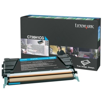 TONER LEXMARK CIANO PER C736 X736 X738 10K