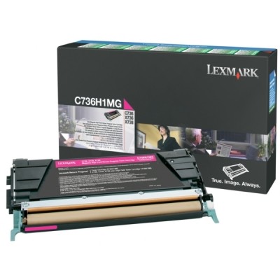 TONER LEXMARK MAGENTA PER C736 X736 X738 10K