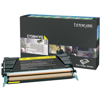 TONER LEXMARK YELLOW PER C736 X736 X738 10K