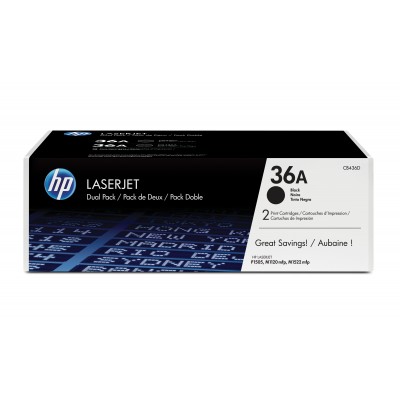 TONER NERO 36A DUAL PACK