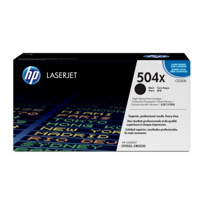 HP 504X BLACK PRINT CRTG CP3525/CM3530 MFP