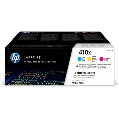 HP 410X CYM TRI-PACK LJ TONER CARTRIDGE