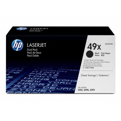 DUAL PACK TONER 49X BLACK CRG