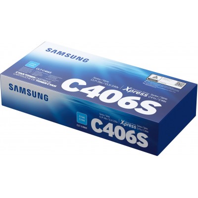 SAMSUNG CLT-C406S CYAN TONER CARTRIDGE