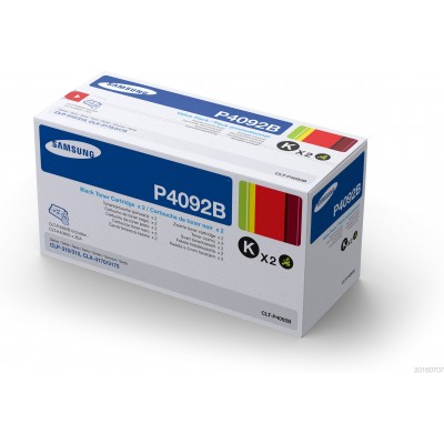 SAMSUNG CLT-P4092B 2-PK BLACK TONER CRTG