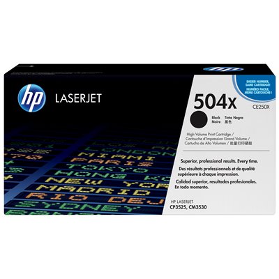 HP 504X BLACK PRINT CRTG CP3525/CM3530 MFP