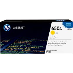 HP YELLOW CARTRIDGE 650A COLOR LASERJET CP5525