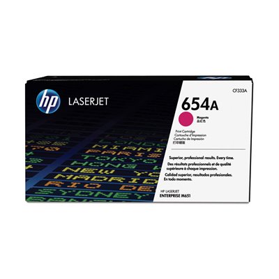 HP 654A MAGENTA LASERJET TONER CARTRIDGE