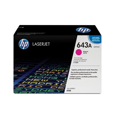 TONER MAGENTA 643A MAGENTA CARTRIDGE COLOR LASERJET 4700