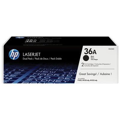 TONER NERO 36A DUAL PACK