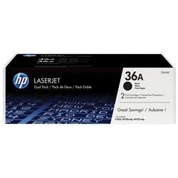 TONER NERO 36A DUAL PACK