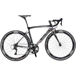  Bici da Corsa in Carbonio,Warwind3.0 700C / 18 velocita'/ 52cm/ black grey