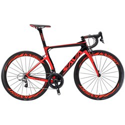 Bici da Corsa in Carbonio Phantom3.0 700C / 22 velocita'/ 47cm/ black red