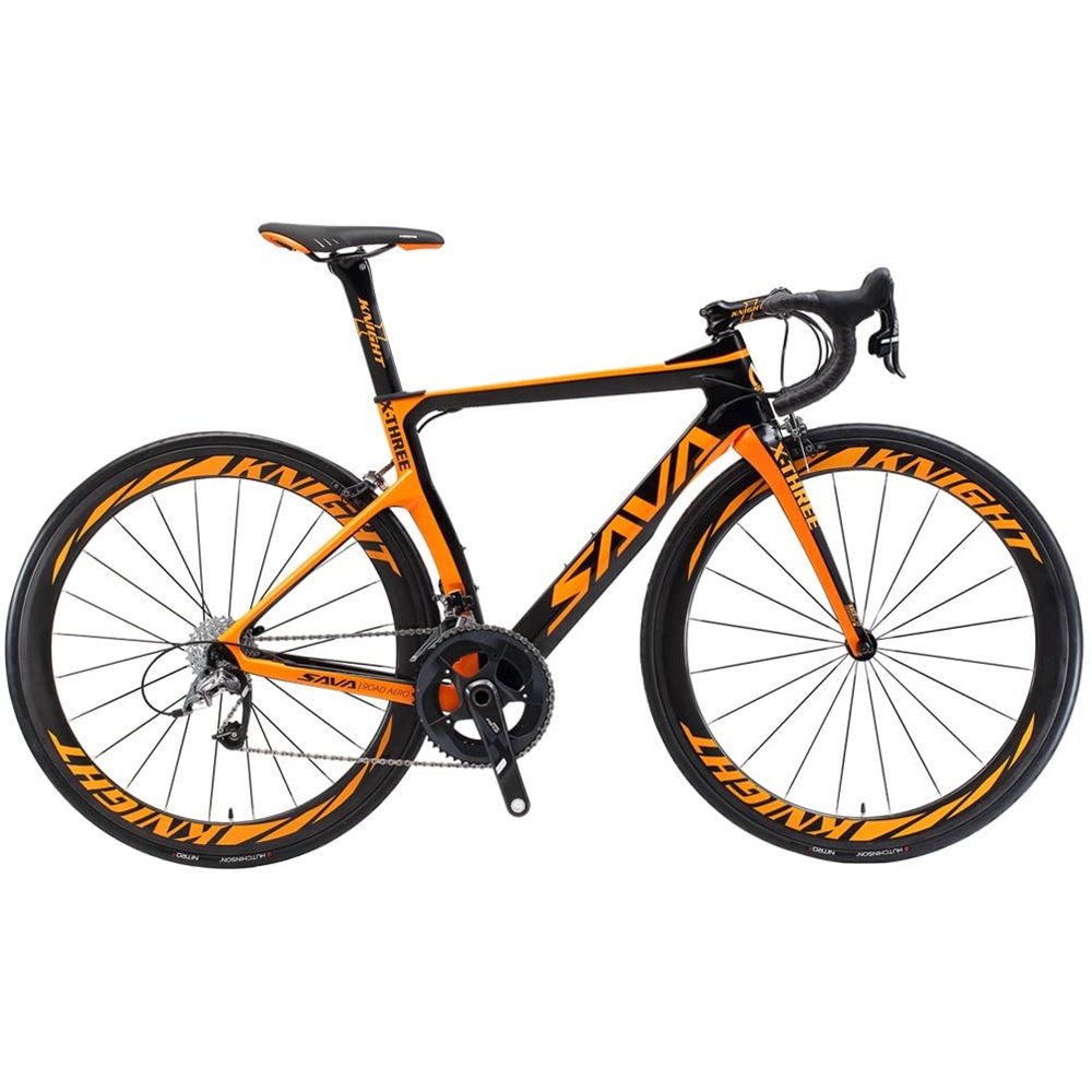 Bici da Corsa in Carbonio Phantom3.0 700C / 22 velocita'/ 44cm/ black orange
