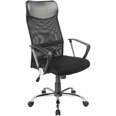 Sedia da ufficio per casa e ufficio con funzione di inclinazione e blocco di posizione, sedia ergonomica da ufficio resistente s