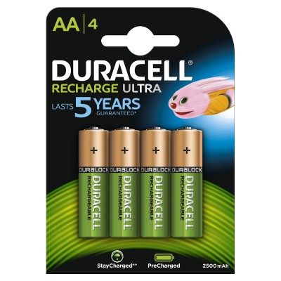 Duracell 4xAA Batteria ricaricabile Stilo AA