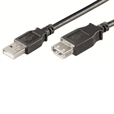 Ewent EW-UAA-020-P cavo USB 2 m USB A Nero